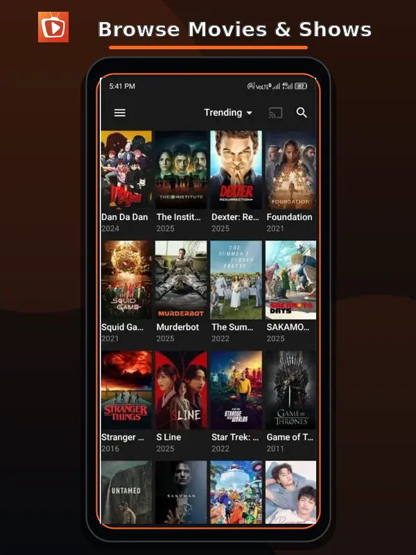 TeaTV browsing