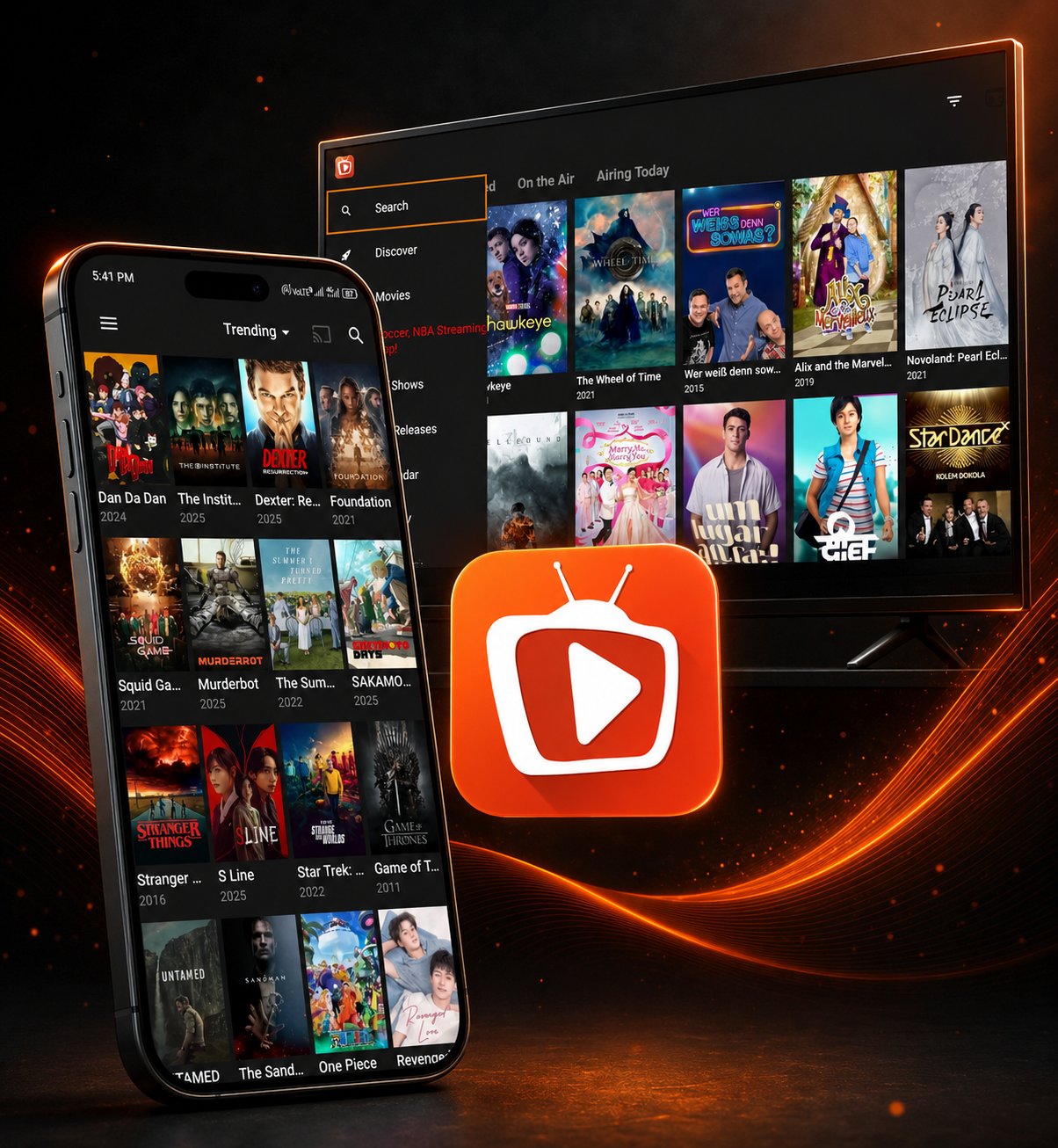 TeaTV Android app interface